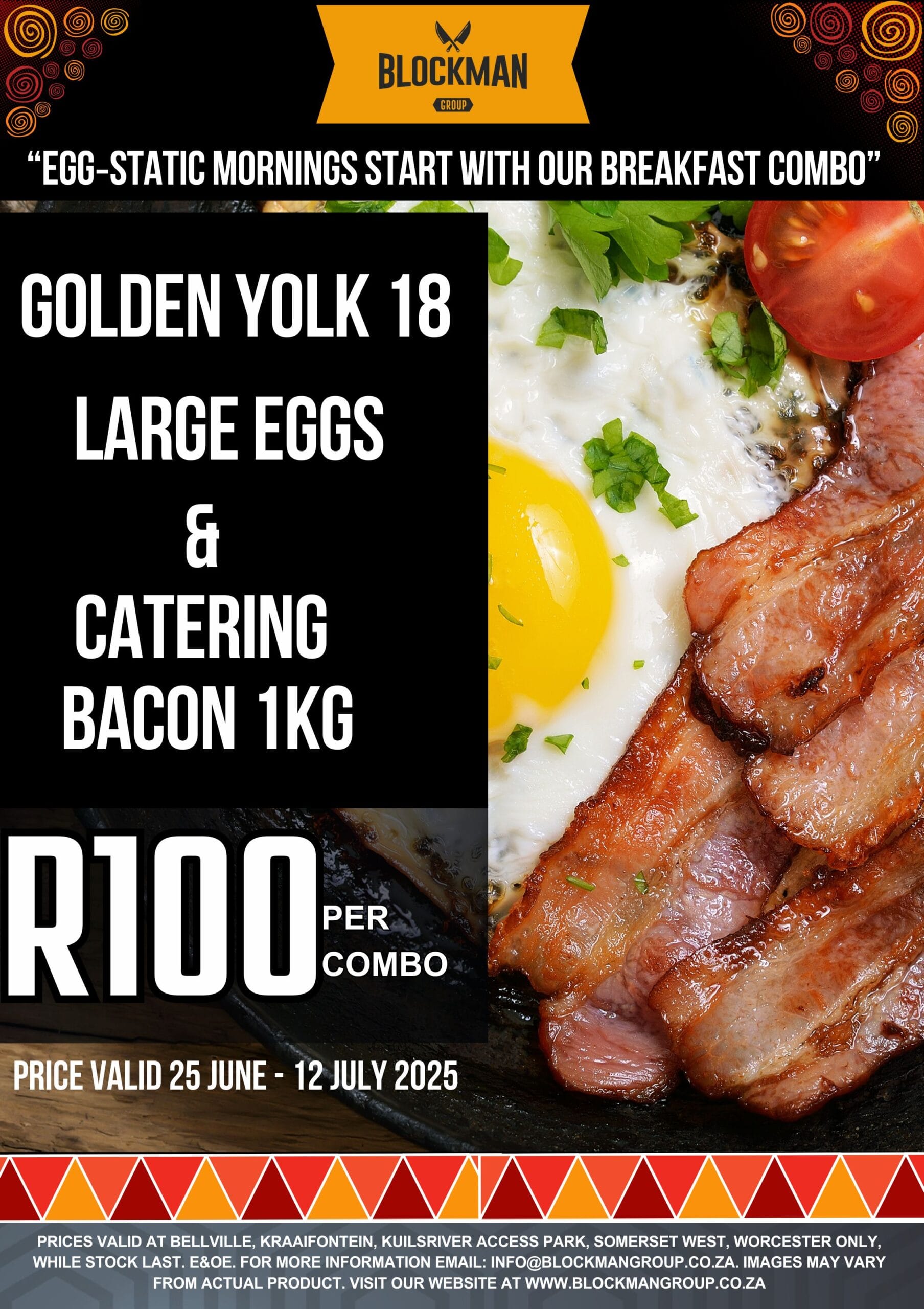 BLOCKMAN - BREAKFAST COMBO - VALID 25 JUNE - 12 JULY 2025