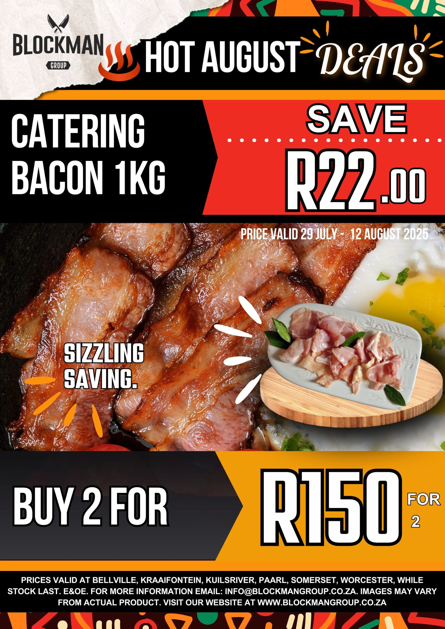 BM KUILSRIVIER - CATERING BACON 1KG