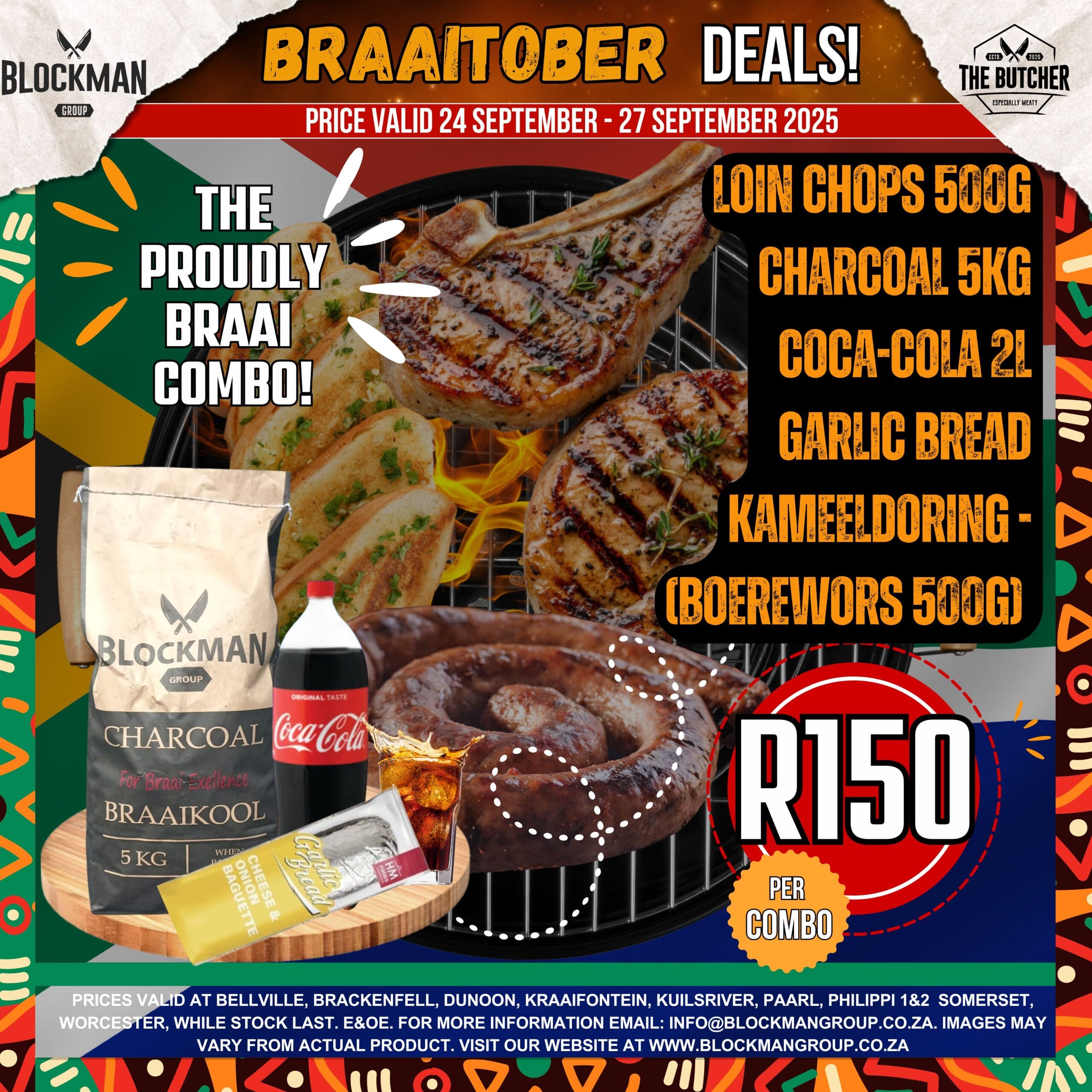 FB - BRAAITOBER POSTS (1080 X 1080 mm) Braai combo