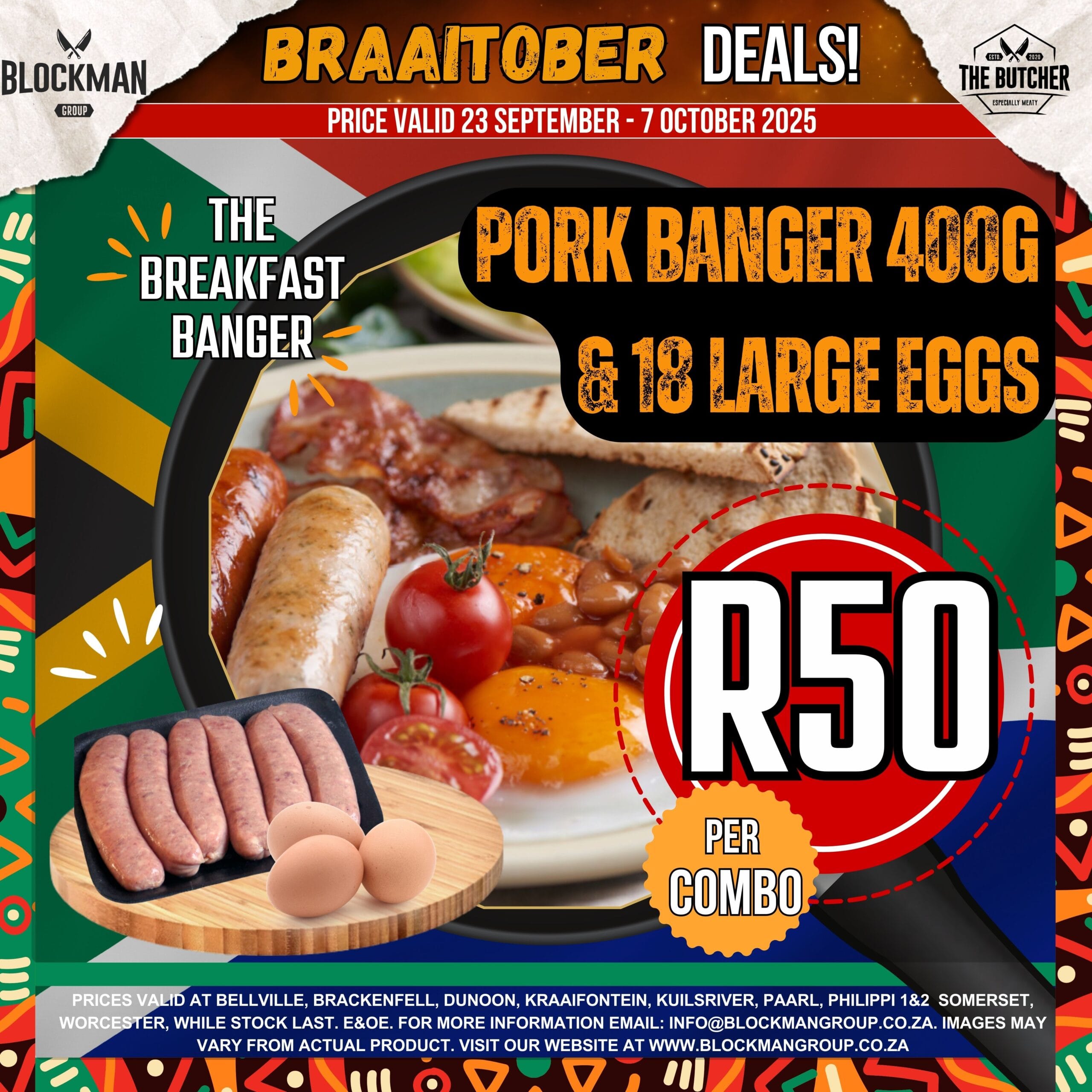 FB - BRAAITOBER POSTS (1080 X 1080 mm) The breakfast banger